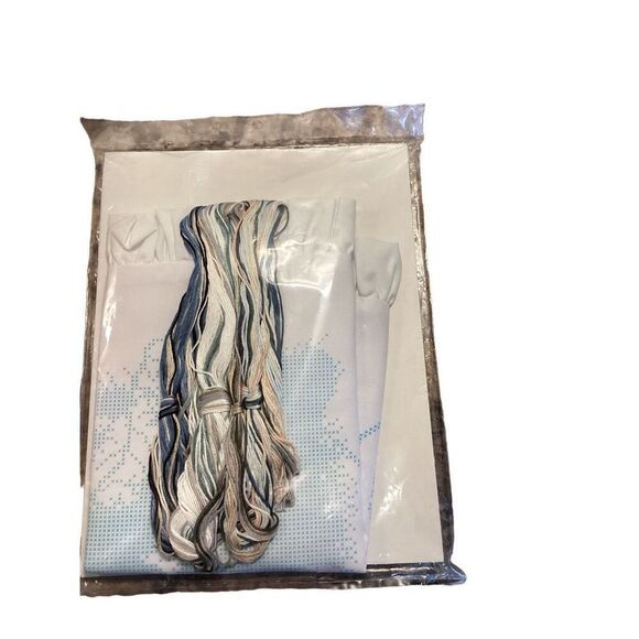 1992 Janlynn Printed Cat Kitten Cross Stitch Pillow New Old Stock - Picture 7 of 8